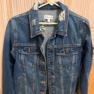 Cello distressed Jean jacket size small